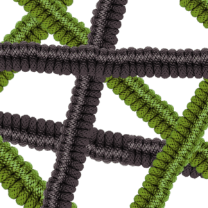 Image showing paracord intertwined to make stronger cord through change